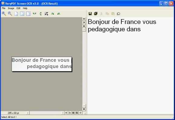 French text recognition