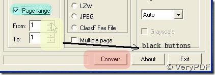 set page range and click convert