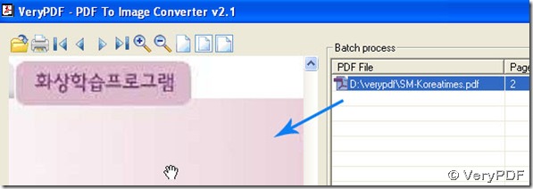 click PDF path and preview PDF file with related buttons above preview panel