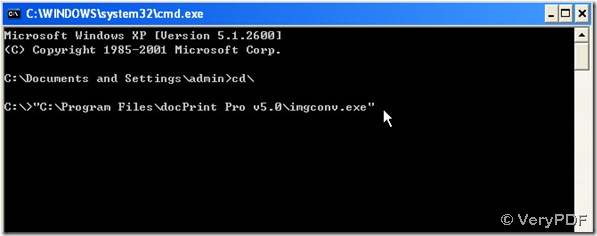 type path of "imgconv.exe" for using it later