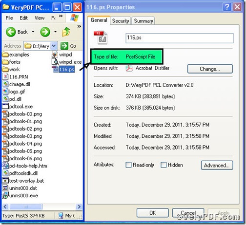 ps file contained in PCL Converter folder