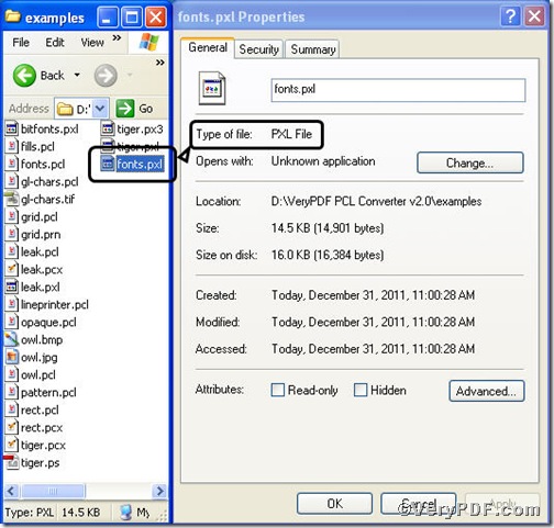 pxl file contained in PCL Converter 2.0 folder