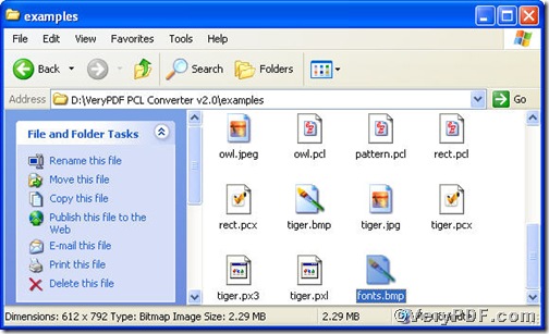 bmp file contained in PCL Converter 2.0 folder