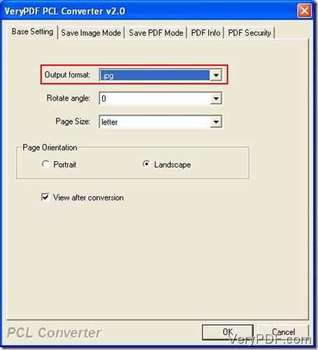 set parameters in this window.