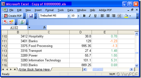 example Excel