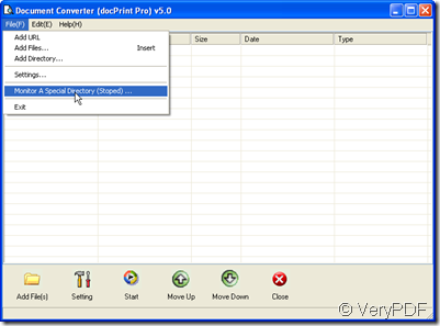 interface of ocPrint Pro