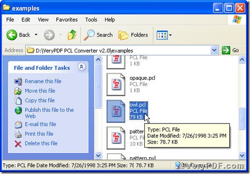 pcl file contained in PCL Converter 2.0 folder
