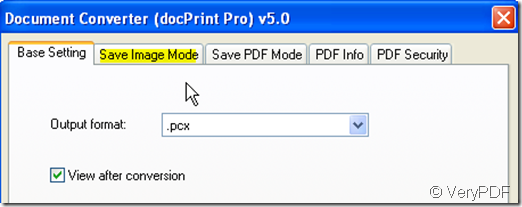 setting option of docPrint Pro