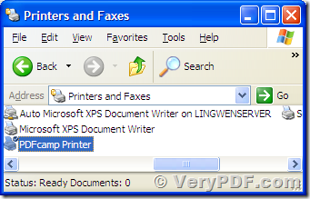 virtual printer PDFcamp Printer