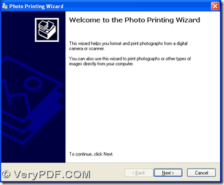 Photo printing wizard
