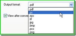output file format