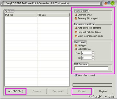 to convert PDF to PPT