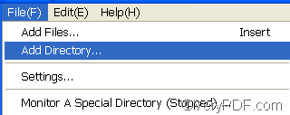 input a directory