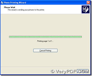 processing for conversion of BMP to PDF