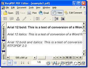 PDF file in PDF editor