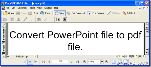 open PDF file in PDF editor automatically