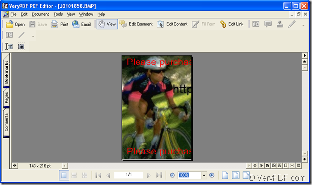 interface of PDF Editor