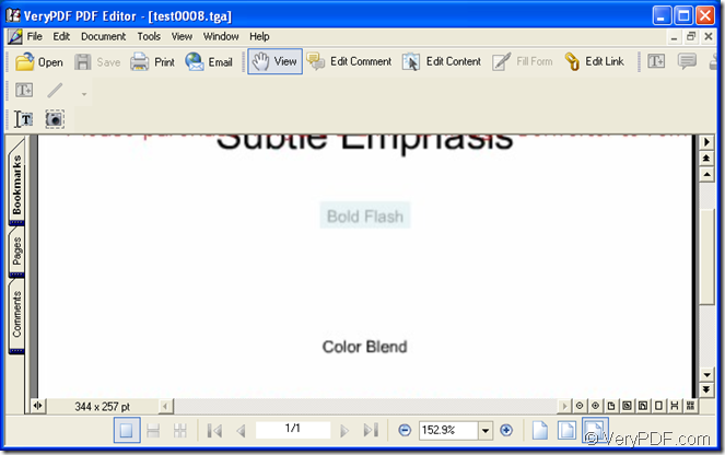 main window of PDF Editor