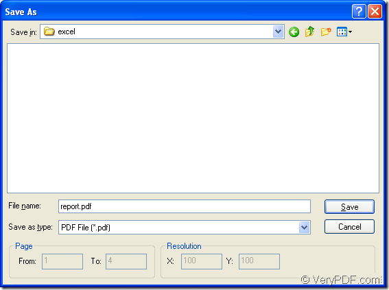 save pdf from excel