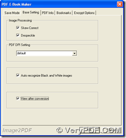 click check box of "View after conversion" for previewing PDF later on setting panel
