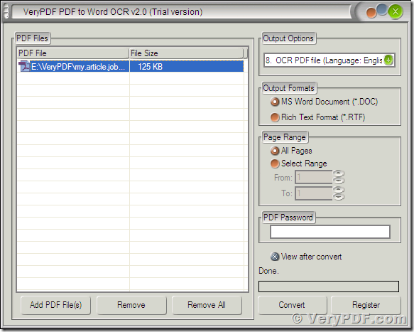 PDF to Word OCR Converter