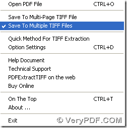 set targeting format as TIFF and select output layout