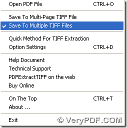 select targeting format as TIFF and set output pattern as multi-page TIFF or multiple TIFF files