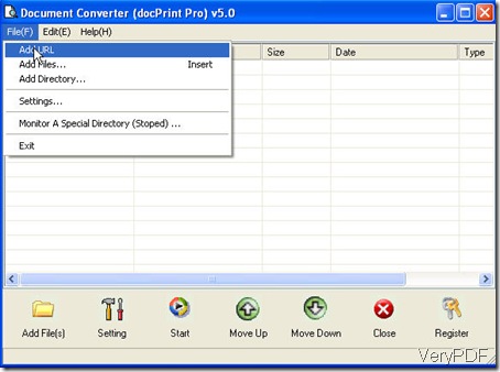 interface of Documnet Converter