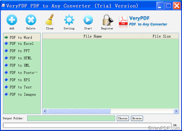 VeryPDF PDF to Any Converter