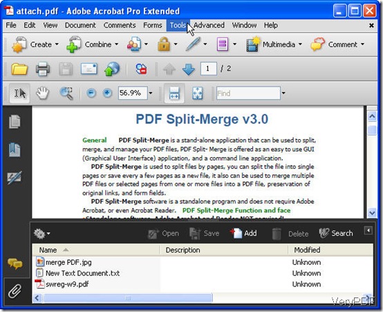 addachment for PDF