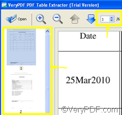 preview PDF before convert pdf to excel