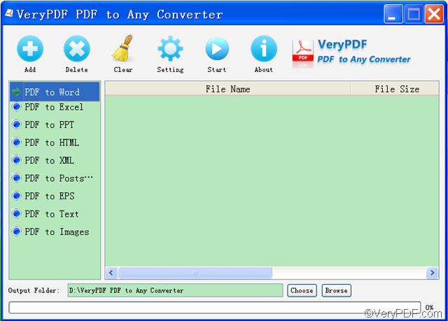 VeryPDF PDF to Any Converter