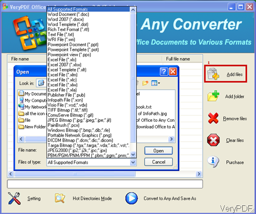 Office to Any Converter interface snapshot