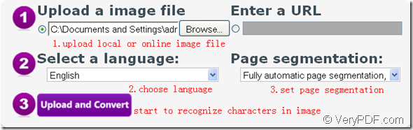 recognize characters with VeryPDF Free Online OCR Converter