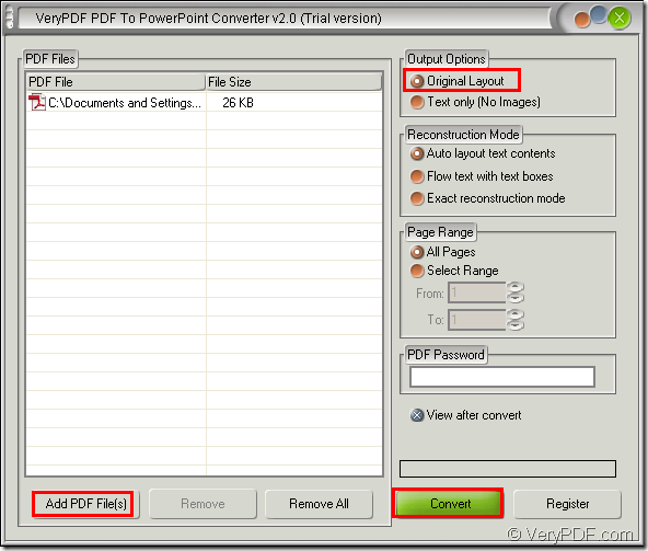 convert PDF to PowerPoint with VeryPDF PDF to PowerPoint Converter