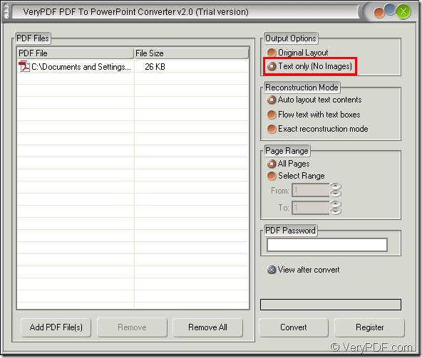 convert PDF to PowerPoint with VeryPDF PDF to PowerPoint Converter