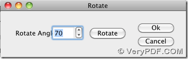 Rotate PDF during converting PDF to document with GUI
