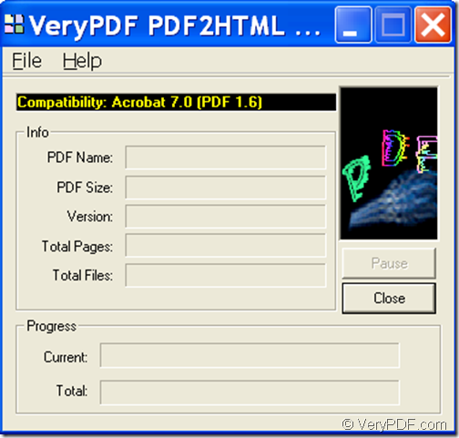convert PDF to HTML with VeryPDF PDF to HTML Converter 