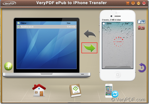 Sync ePub to iPhone, iPad, iPod touch