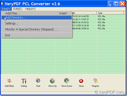 convert PCL files to PDF with VeryPDF PCL Converter