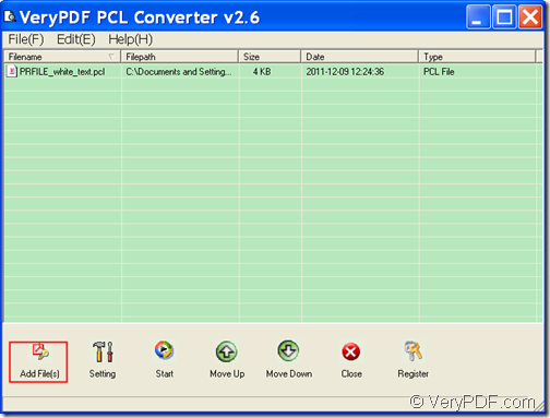 convert PCL to PS with VeryPDF PCL Converter