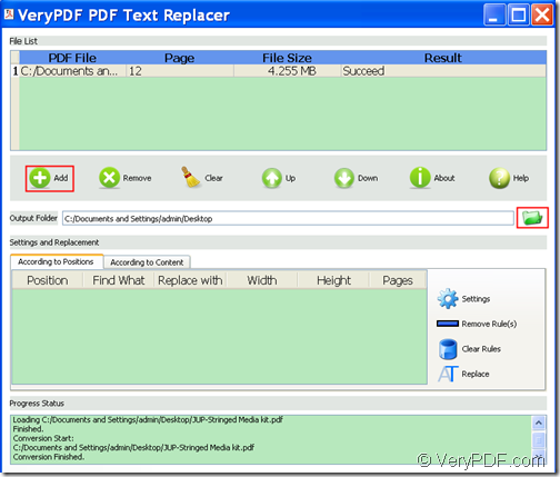 replace image in PDF with VeryPDF PDF Text Replacer