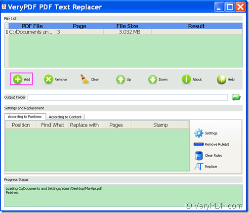 replace text in PDF with VeryPDF PDF Text Replacer