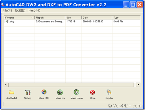 convert CAD DWG to PDF with VeryPDF AutoCAD to PDF Converter