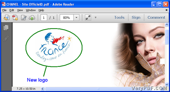 Added logo PDF files after adding logo to PDF