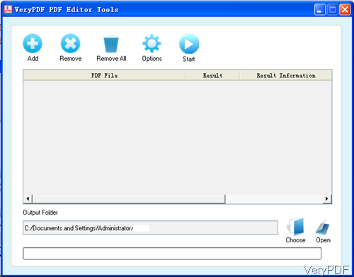 batch PDF Editor interface