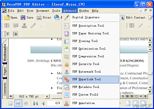 find PDF Hyperlink Tool