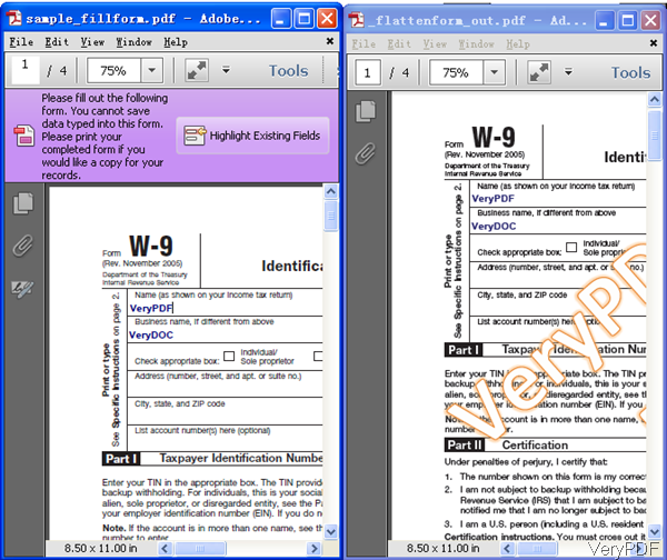PDF Form to normal PDF