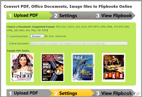 website of Flipbook Maker Cloud API