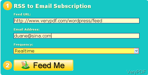 website of Free Online RSS Feed to Email Subscription